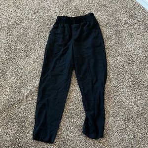 Black Rayon Pants for Women
